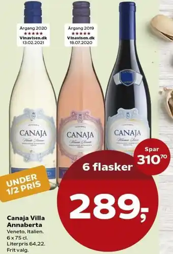 Kvickly Canaja Villa Annaberta 6x75 cl. tilbud