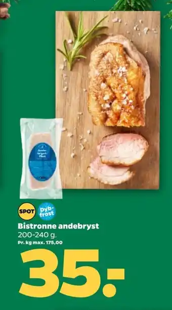 Netto Bistronne andebryst 200-240 g. tilbud