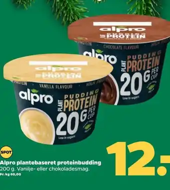Netto Alpro plantebaseret proteinbudding tilbud