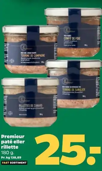 Netto Premieur paté eller rillette tilbud