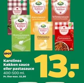 Netto Karolines Køkken sauce eller pastasauce tilbud