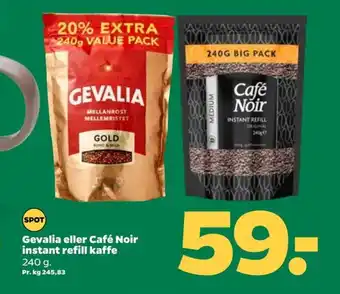 Netto Gevalia eller Café Noir instant refill kaffe tilbud