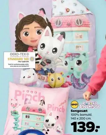 Netto GABBY'S DOLLHOUSE Sengesæt tilbud