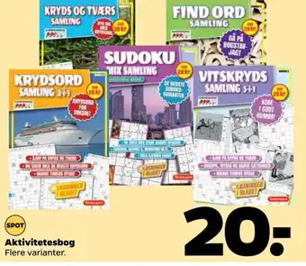 Aktivitetesbog Flere varianter.