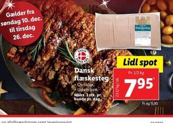 Lidl Dansk flæskesteg tilbud