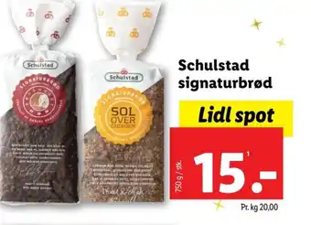 Lidl Schulstad signaturbrød tilbud