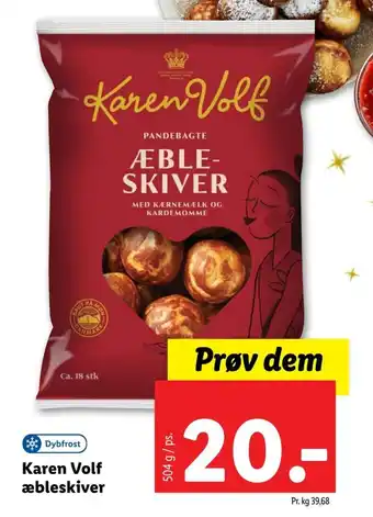 Lidl Karen Volf æbleskiver tilbud