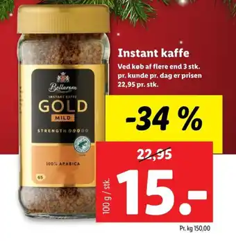 Lidl Instant kaffe tilbud