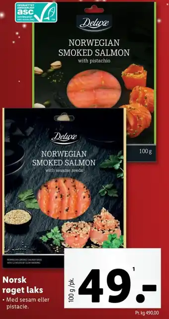Lidl Norsk røget laks tilbud