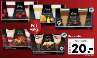 Lidl Deluxe Dessertglas tilbud