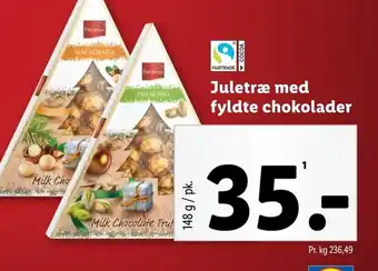 Lidl FAVORINA Juletræ med fyldte chokolader tilbud