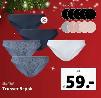 Lidl Trusser 5-pak tilbud