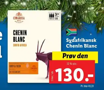 Lidl Sydafrikansk Chenin Blanc tilbud