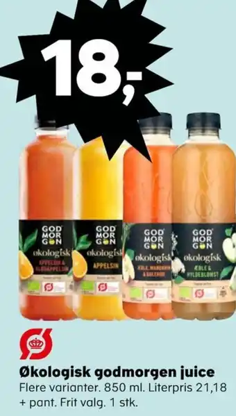 SuperBrugsen Økologisk godmorgen juice tilbud