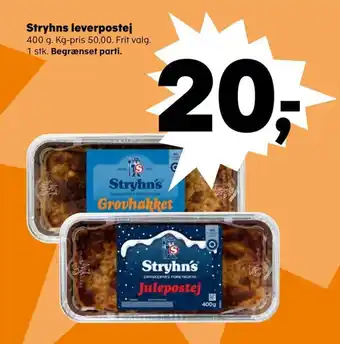 SuperBrugsen Stryhns leverpostej tilbud
