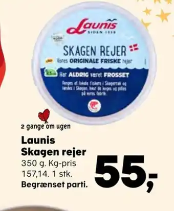 SuperBrugsen Launis Skagen rejer tilbud