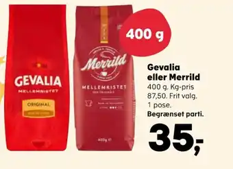 SuperBrugsen Gevalia eller Merrild tilbud
