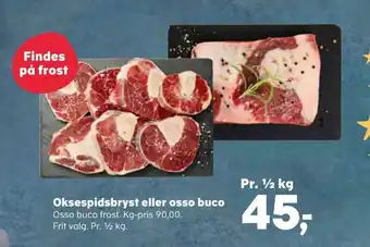 Oksespidsbryst eller osso buco