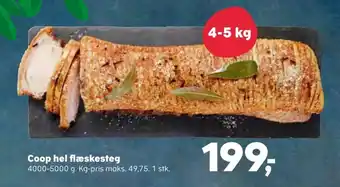 SuperBrugsen Coop hel flæskesteg tilbud