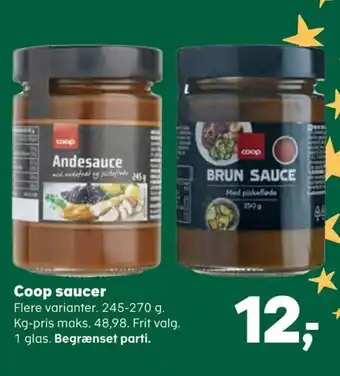SuperBrugsen Coop saucer tilbud
