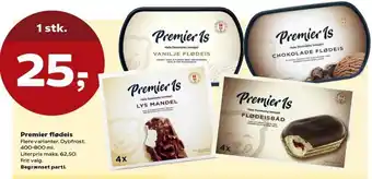 Kvickly Premier Flødeis 400-800ml tilbud
