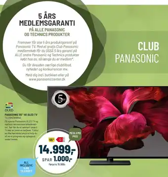 Panasonic Center Panasonic 55' 4k oled tv tilbud
