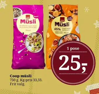 Coop müsli