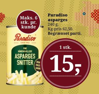Dagli'Brugsen Paradiso asparges tilbud