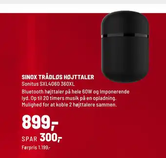 Panasonic Center Sinox trådløs højttaler tilbud