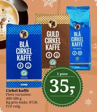 Dagli'Brugsen Cirkel kaffe tilbud