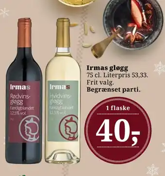 Dagli'Brugsen Irmas gløgg tilbud