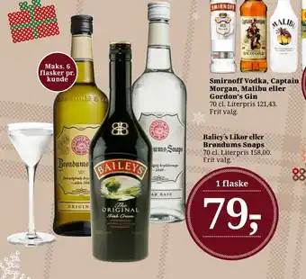 Baliey's likør eller brøndums snaps