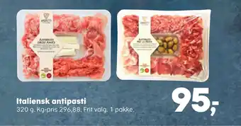 Kvickly Italiensk antipasti tilbud