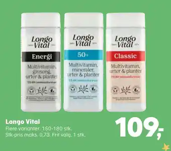 Kvickly Longo vital tilbud