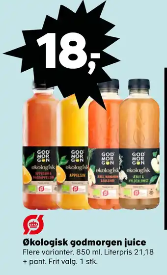 Kvickly Økologisk godmorgen juice tilbud