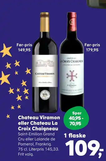 Kvickly Chateau viramon eller chateau la croix chaigneau tilbud
