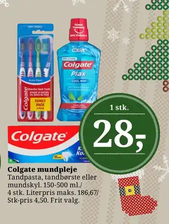 Dagli'Brugsen Colgate mundpleje tilbud