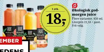Dagli'Brugsen Økologisk god morgen juice tilbud