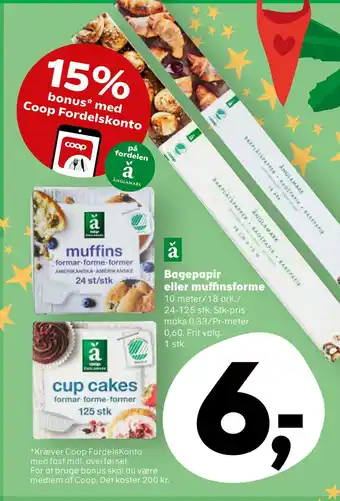 Kvickly Bagepapir eller muffinsforme tilbud