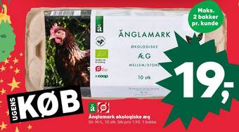 Kvickly Änglamark økologiske æg tilbud