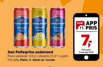 Kvickly San pellegrino sodavand tilbud