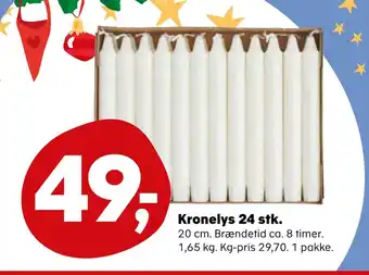 Kvickly Kronelys 24 stk tilbud