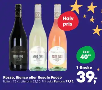 Kvickly Rosso, bianco eller rosato fuoco tilbud