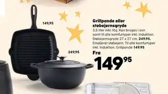 Grillpande eller støbejernsgryde