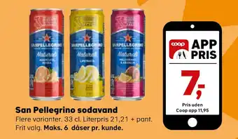 SuperBrugsen San pellegrino sodavand tilbud