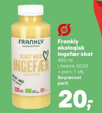 Frankly økologisk ingefær shot