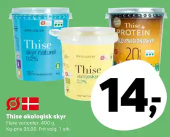 SuperBrugsen Thise økologisk skyr tilbud