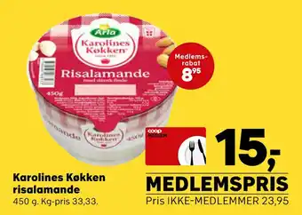 SuperBrugsen Karolines køkken risalamande tilbud