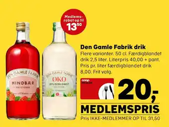 SuperBrugsen Den gamle fabrik drik tilbud