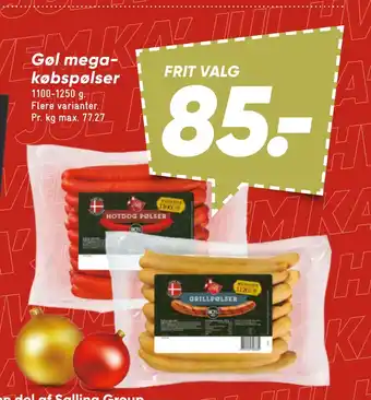 Bilka Gøl megakøbspølser tilbud